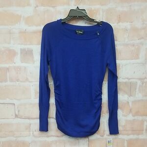 NWT Love Always Size M Women's Royal Blue Long Sleeve Top